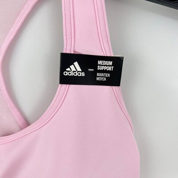 Adidas Powerreact Training Medium-Support Padded Sports Bra S D-DD - Picture 2 of 4